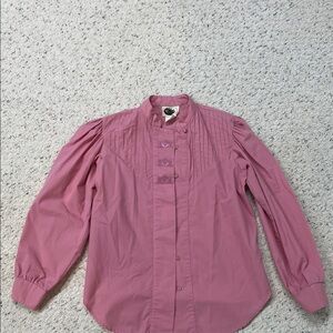 80’s Vintage Western Collection Brand Rose Colored Western Blouse